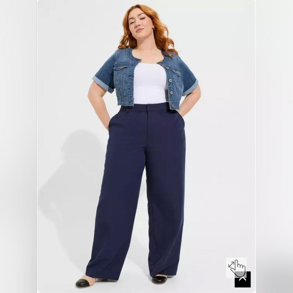 NWT Torrid Navy Blue Wide-Leg Pants